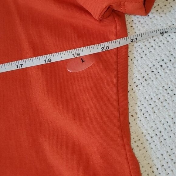 Christopher & Banks Fall Color Sz. L Burndt Orange SS Crew T-Shirt - Picture 4 of 6